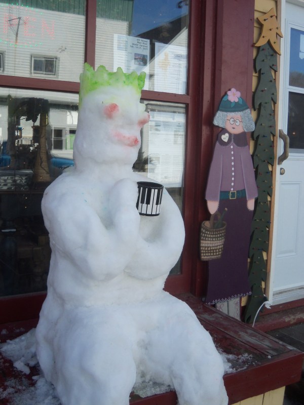 Bart Simpson enjoys a cup of Myrtle and Rosie's Coffee